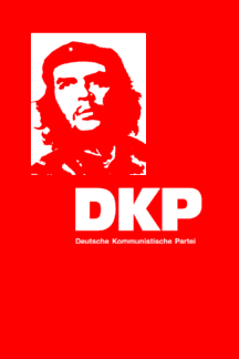 [German Communist Party, flag variant with Che Guevara portrait (Germany)]
